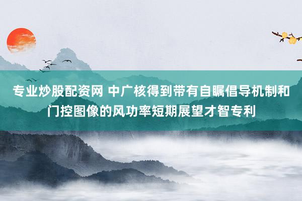 专业炒股配资网 中广核得到带有自瞩倡导机制和门控图像的风功率短期展望才智专利